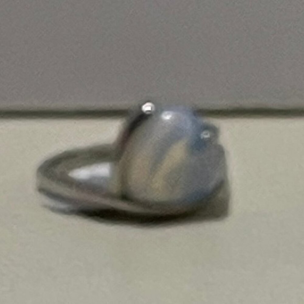 opal silver ring size 8​ - Picture 2 of 4